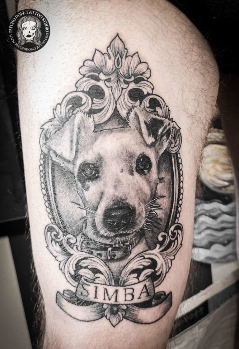 Dog Tattoos Psycho Doll Tattoo Studio