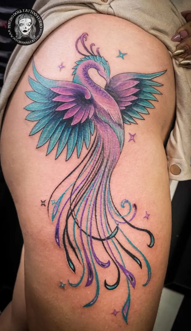 TATUAGGIO FENIX A COLORI