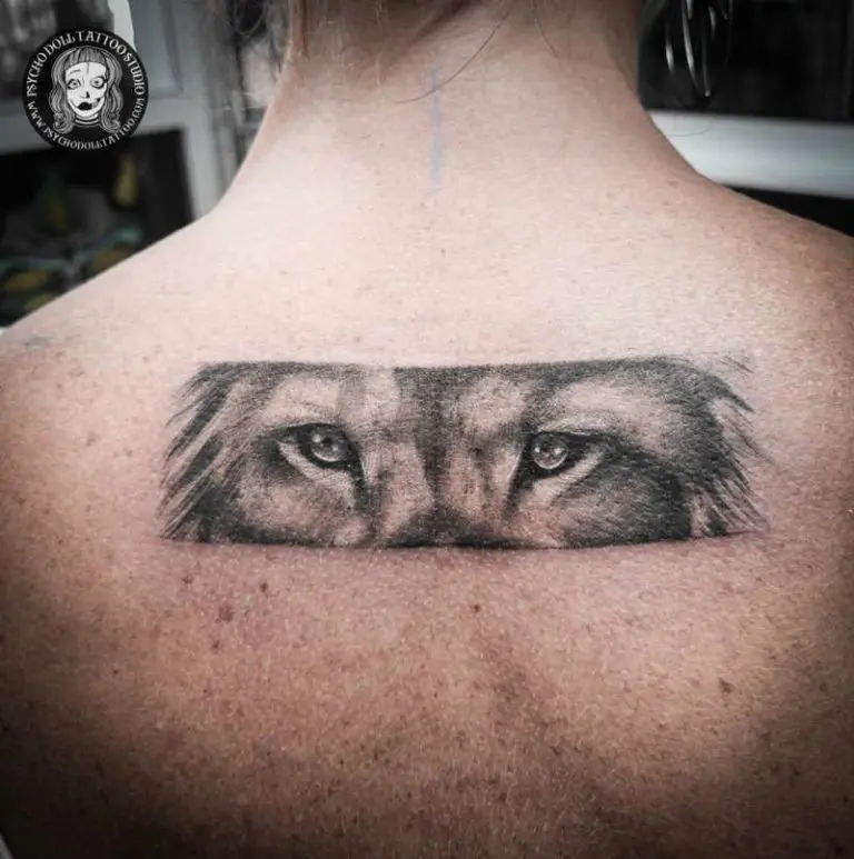 LION EYES TATTOO
