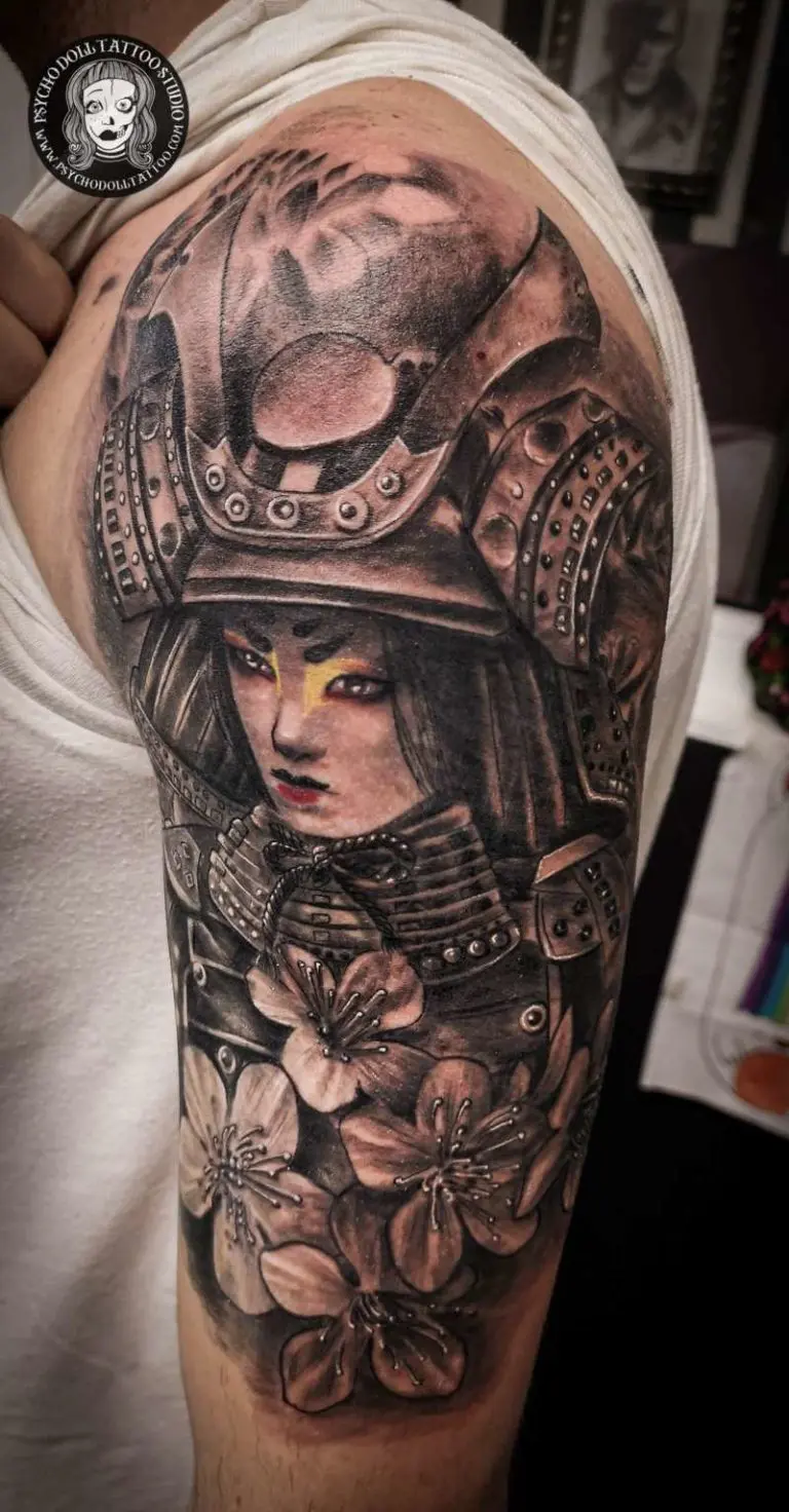 Japanska samurajska tetovaža Studio za tetoviranje na Mallorci