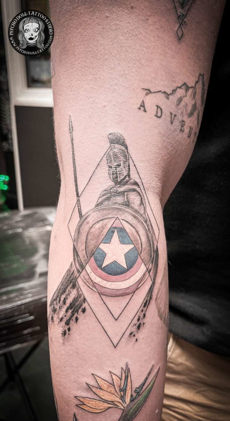 tatuaje capitan america