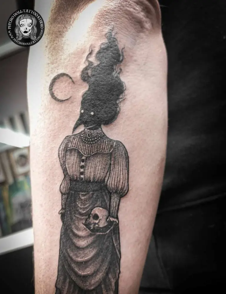 TATUAGGIO FANTASTICO DELL'ESSERE OSCURO