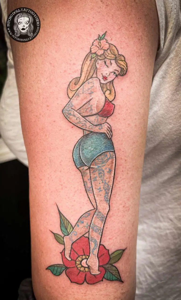 pinup tattoo woman