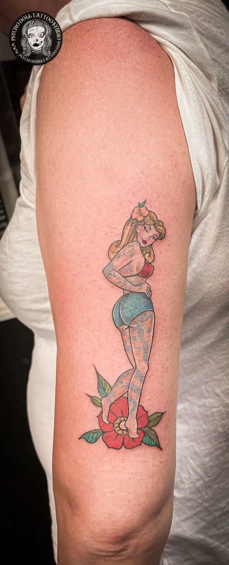 pinup tattoo woman
