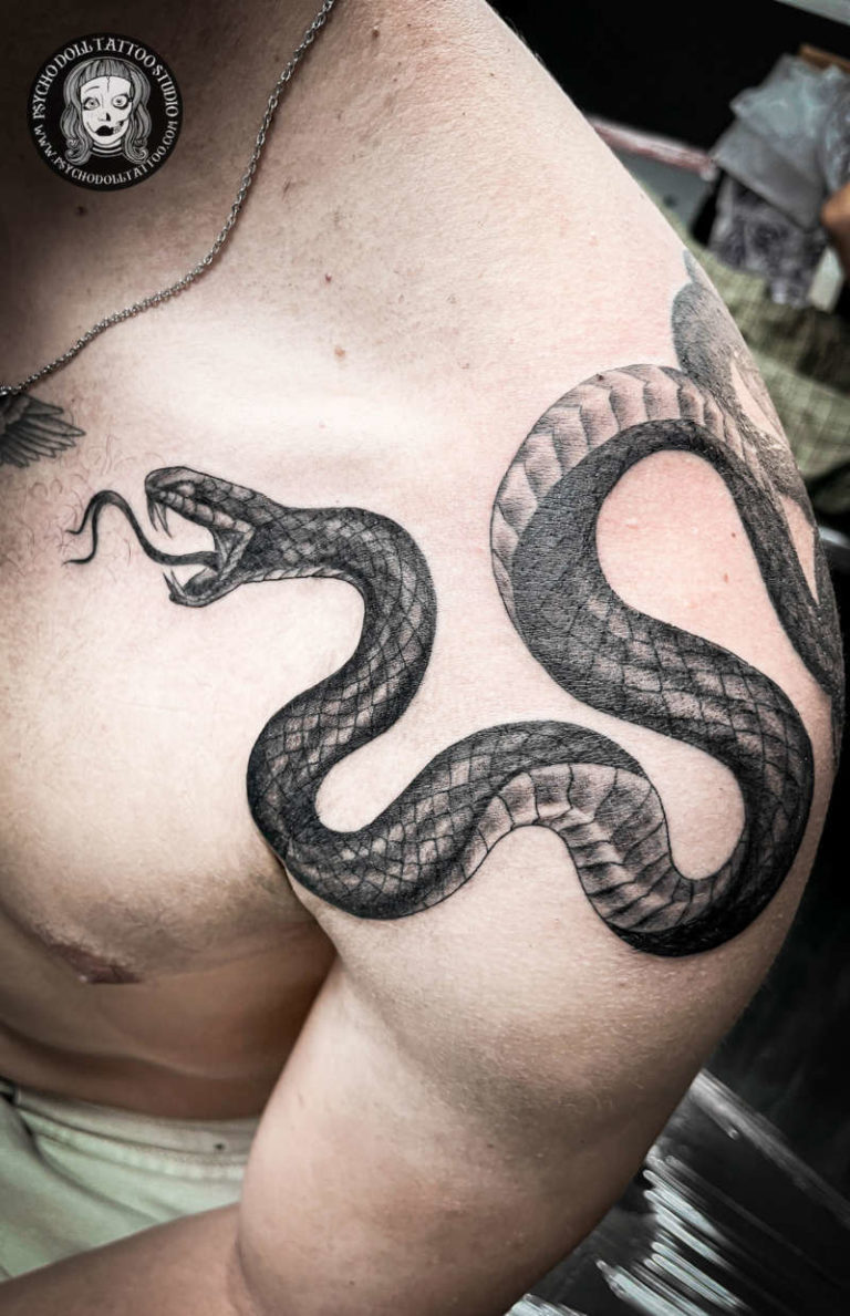 tatuaje serpiente animales salvajes