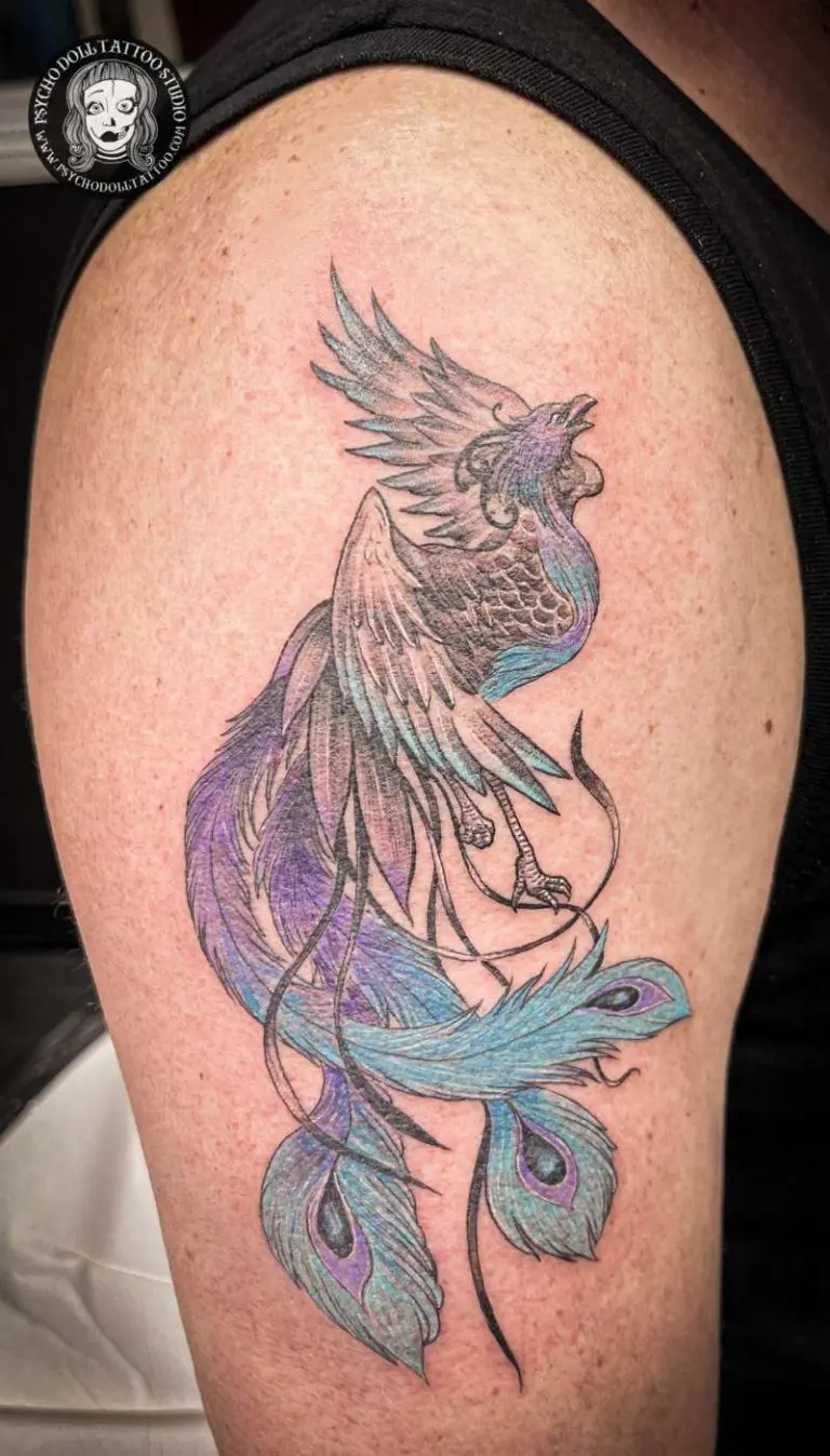 TATUAGGIO FENIX COLORE TATUAGGIO FENIX COLORE