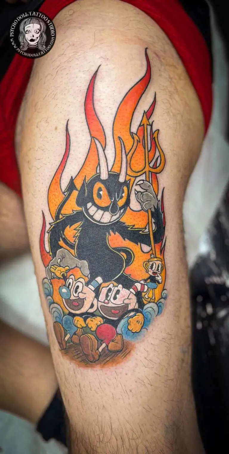 cuphead tattoo tetovaža