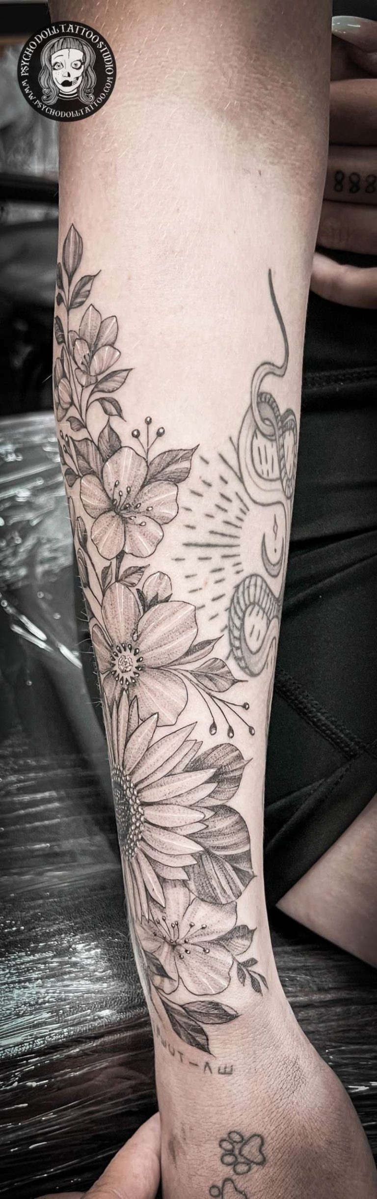 tatuaje flores