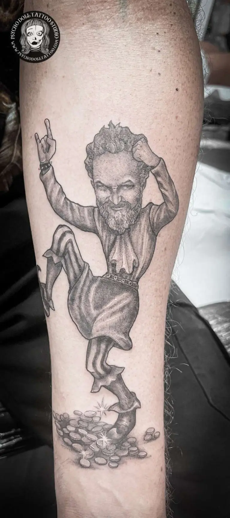 tattoo portrait humorous Rumpelstiltskin