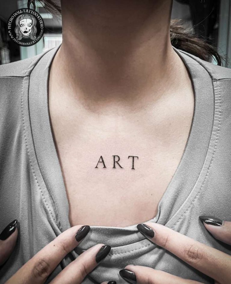 tatuaje palabra ART