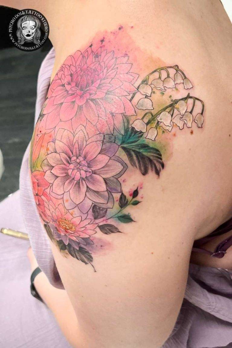 tatuaje de flores flowers tattoo
