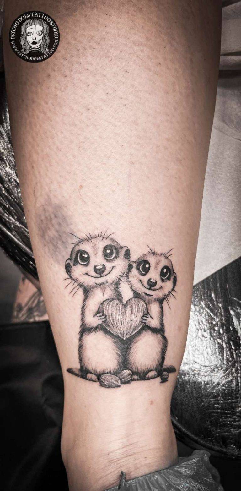 tatuaje ardillas amor