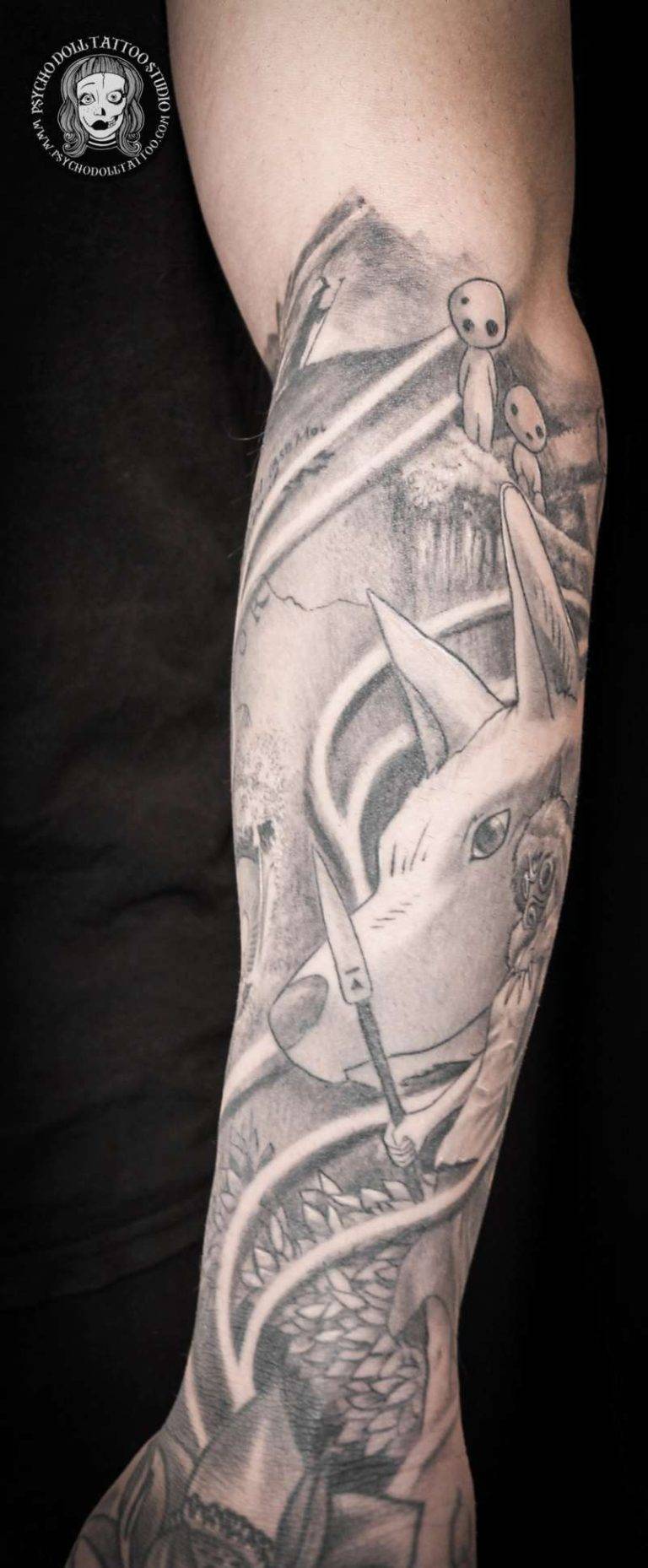 studio ghibli tattoo tatuaje dibujos animados