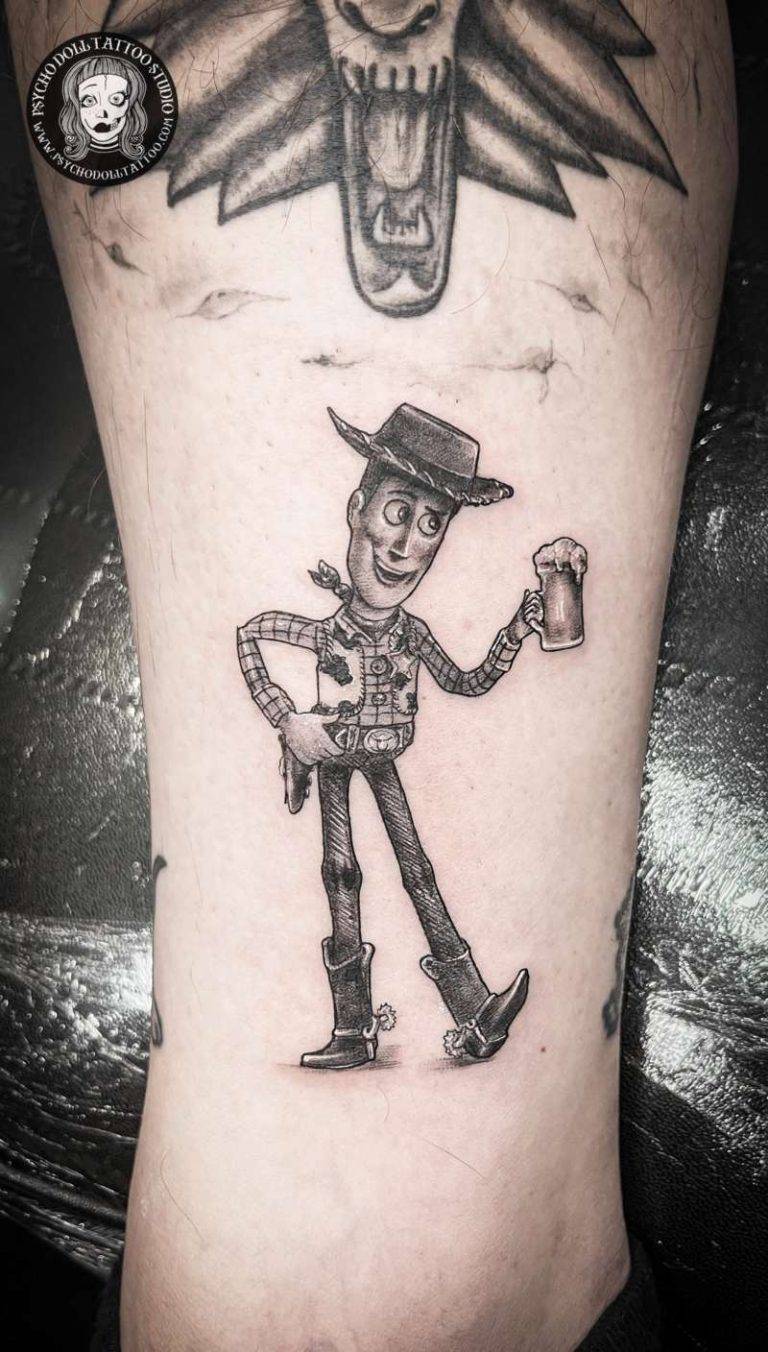 woody toy story tattoo tatuaje