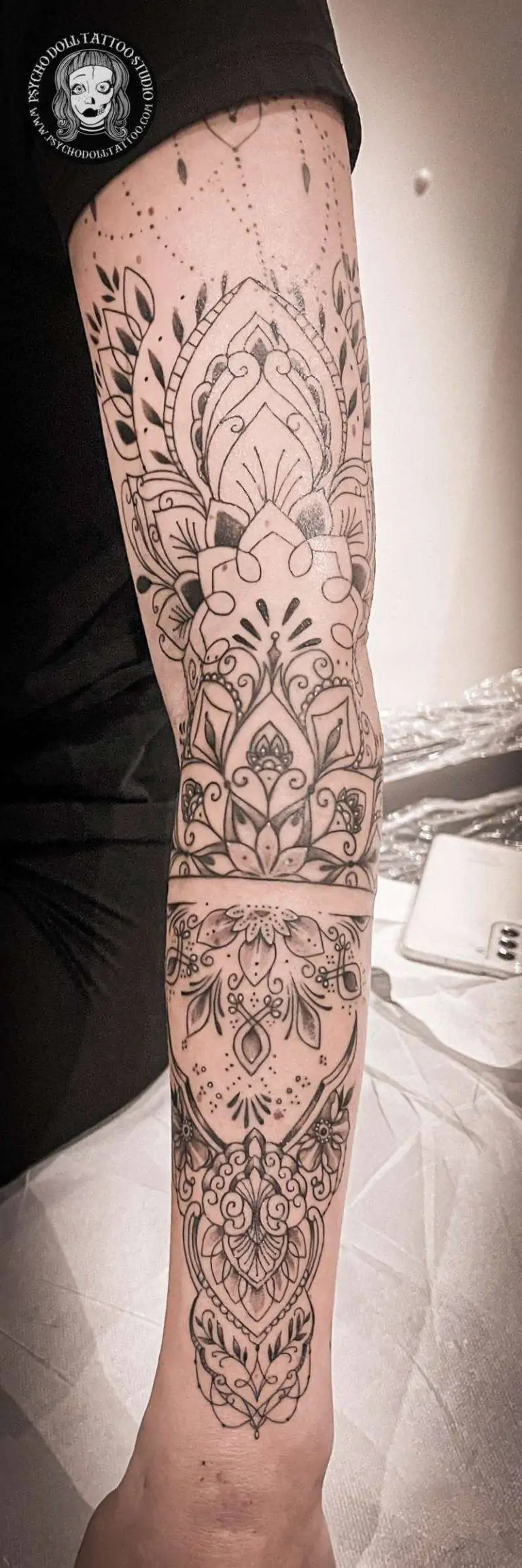 decorative mandala tattoo