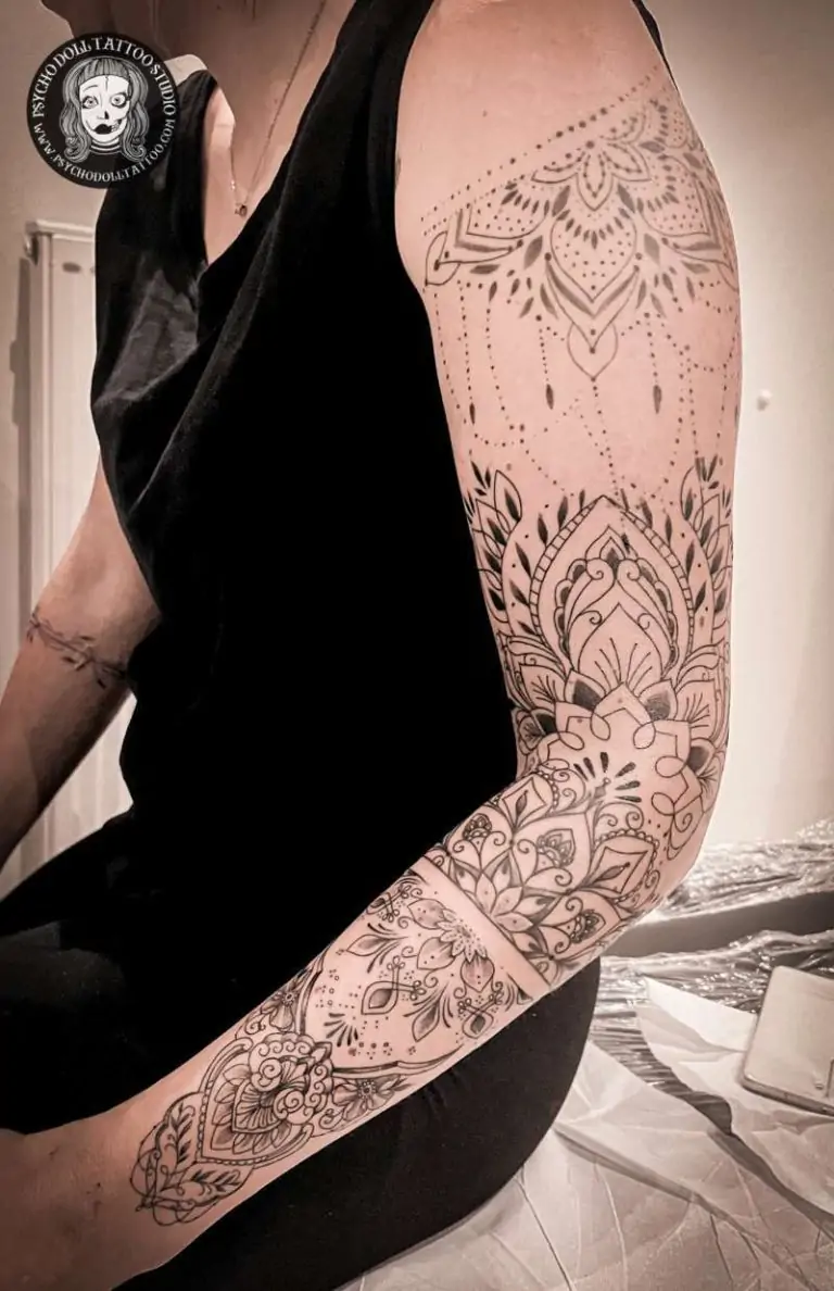 decorative mandala tattoo