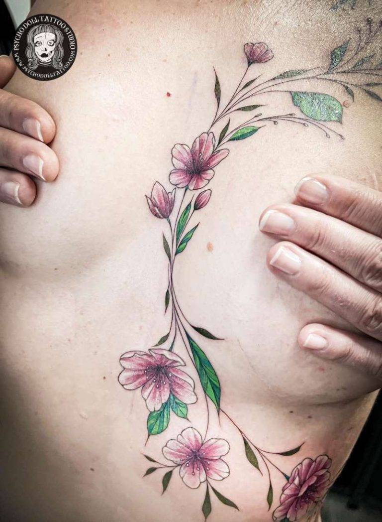tatuaje de flores flowers tattoo