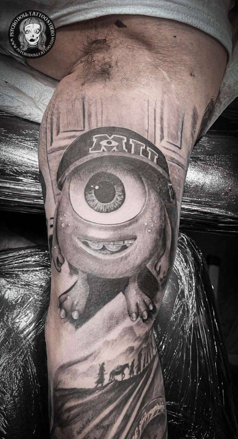 monsters inc tattoo pixar