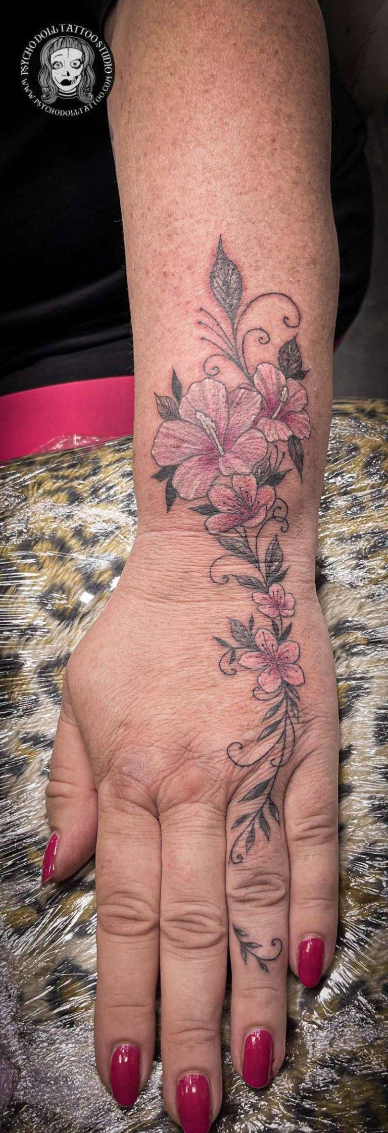 tatuaje de flores flowers tattoo