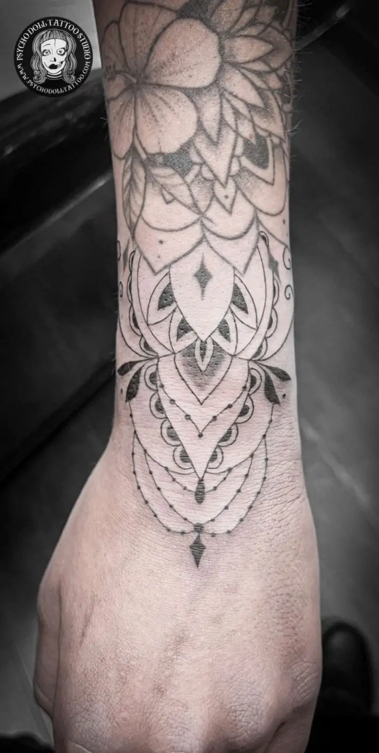 decorative mandala tattoo