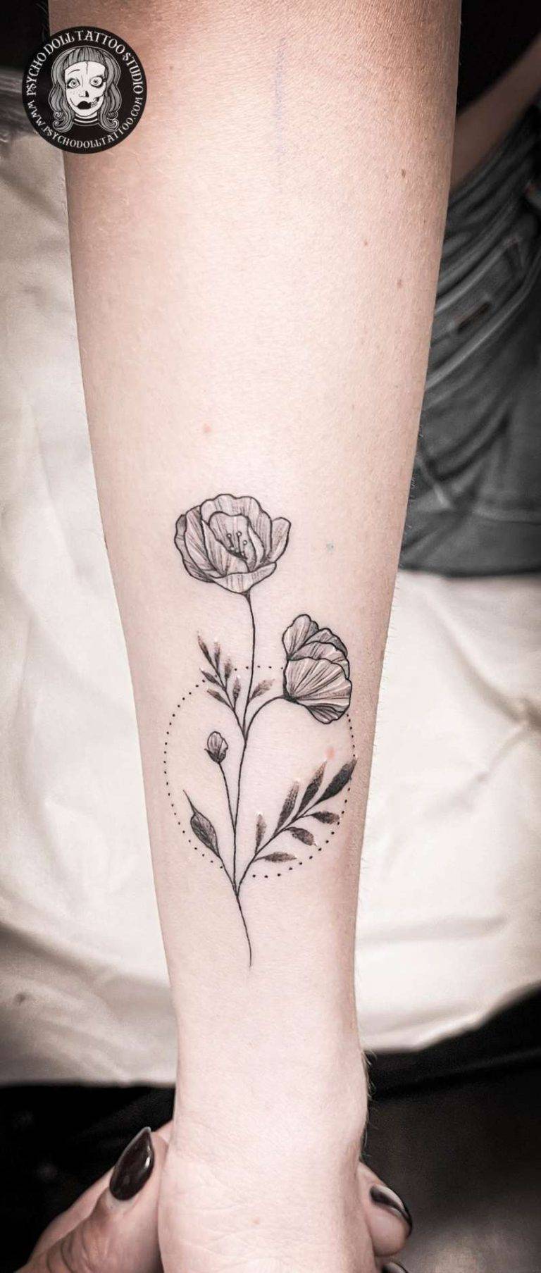 tatuaje de flores flowers tattoo