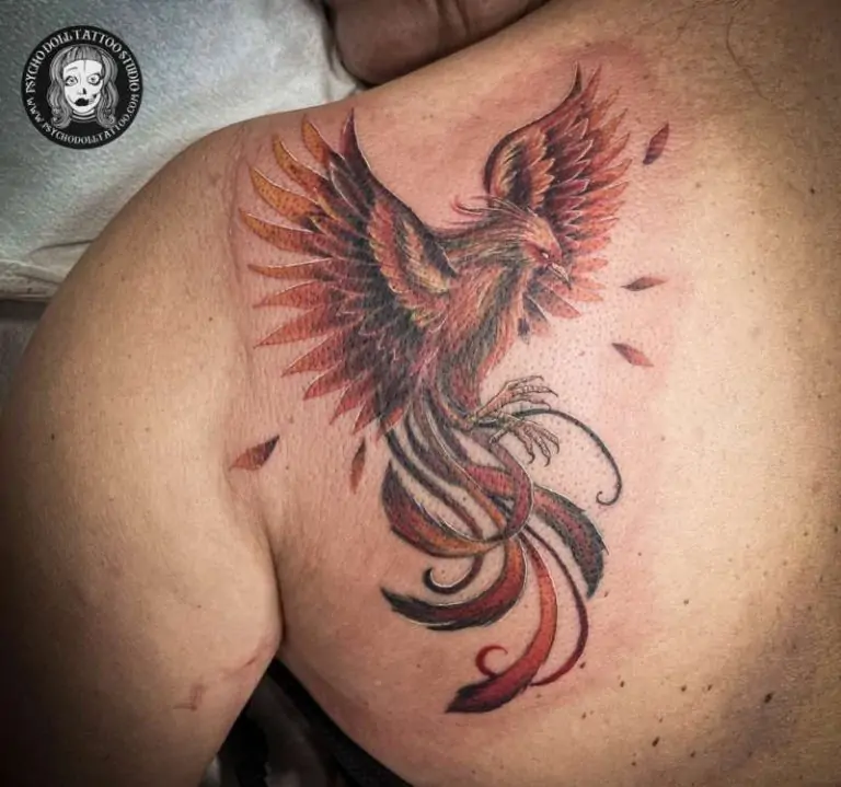 tatuaggio fenice