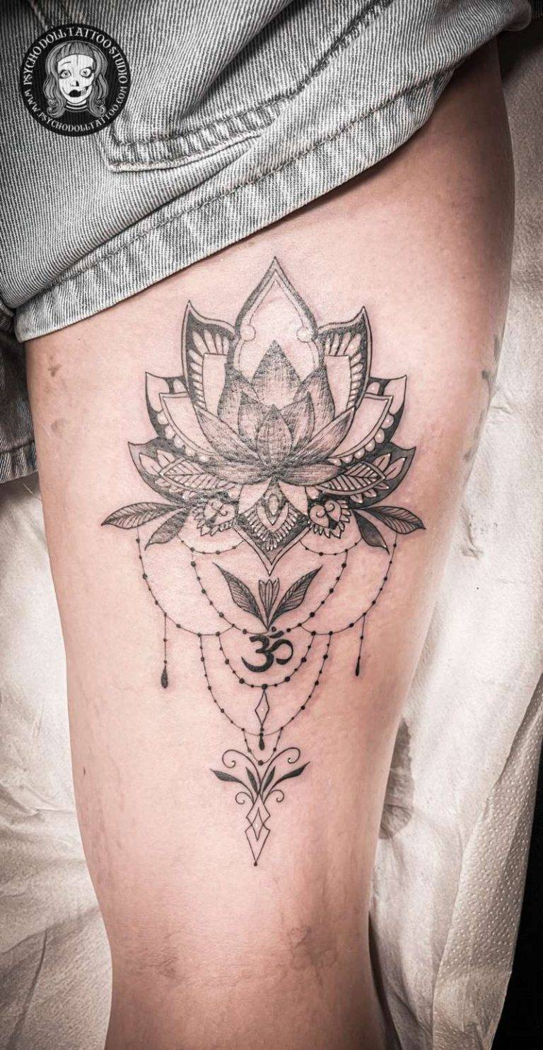 lotus flower mandala tattoo