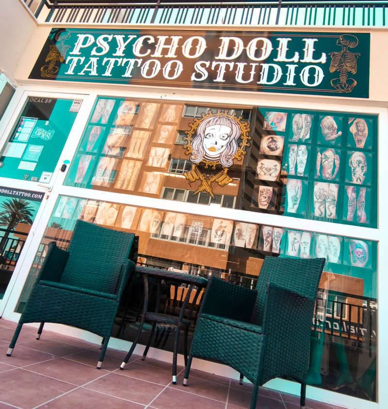 psycho doll tattoo studio mallorca