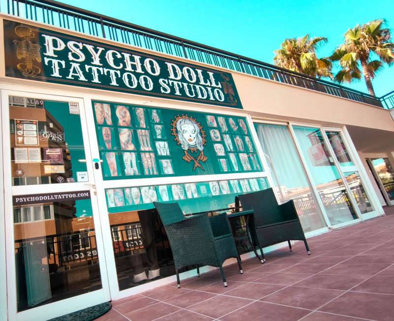 psycho doll tattoo studio mallorca
